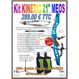 HERACLES ARCHERIE FRANCE BORDEAUX MENETROL KITS DE NOEL 2024 KINETIC MEOS 21 POUCES DEBUTANTS