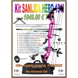 HERACLES ARCHERIE FRANCE BORDEAUX CPD CIBLE SANLIDA KIT NOEL 2024 HERO 10 II 37 POUCES MEDIUM CAM