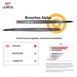 HERACLES ARCHERIE BRANCHES UUKHA ALPHA U5 2025 LA BREDE MENETROL CARBON FIBRE DE VERRE